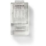 Nedis Network Connector RJ45 (8P8C) M-10 Pieces Transparant