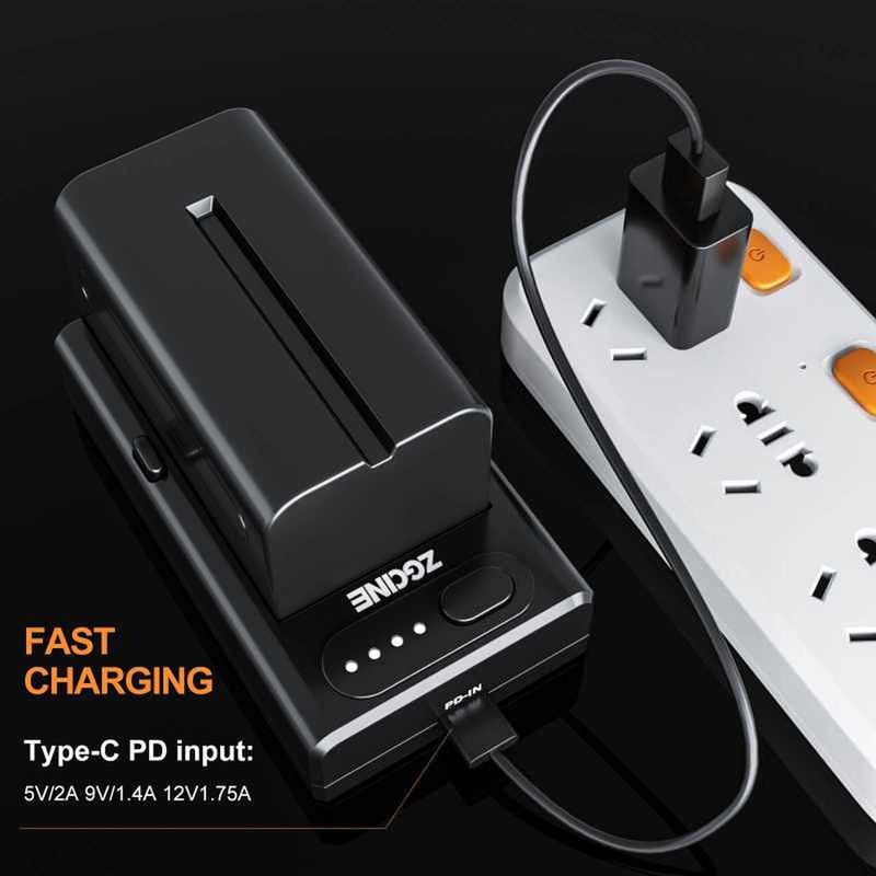 ZGCINE NPF USB-C Multi-Charger/ Adapter D-Tap/USB-C PD/USB-A (NPF-0