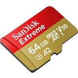 SanDisk Extreme MicroSDXC 64GB+SD Adapter 170MB