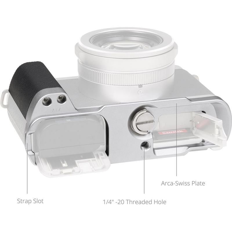 SmallRig 5701 L-Shaped Mount Plate Handle For Panasonic LUMIX L10 (Silver)