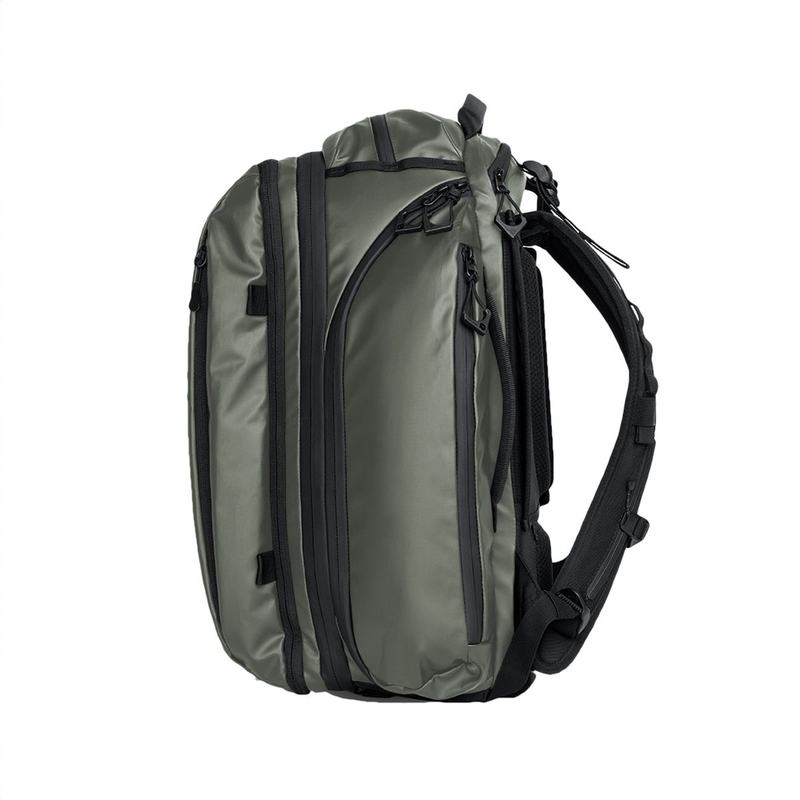 WANDRD Transit 35l Travel Backpack Wasatch Green Essential Bundle