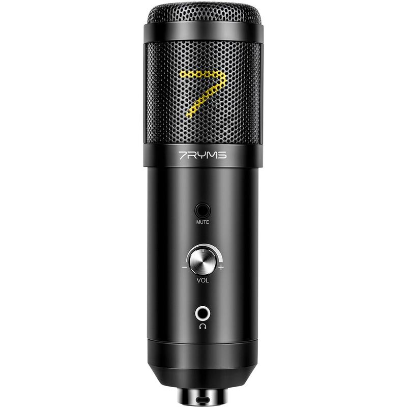 7Ryms AU01-K2 USB Microphone Kit w/ Table Stand + Pop Filter