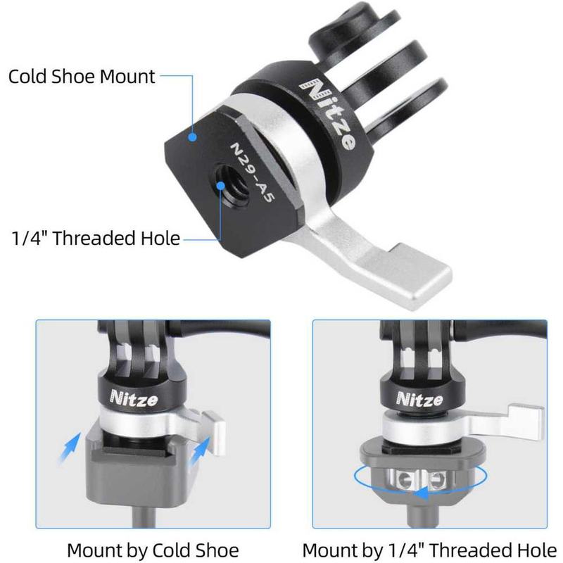 Nitze Cold Shoe Mount For GoPro (N29-B1)