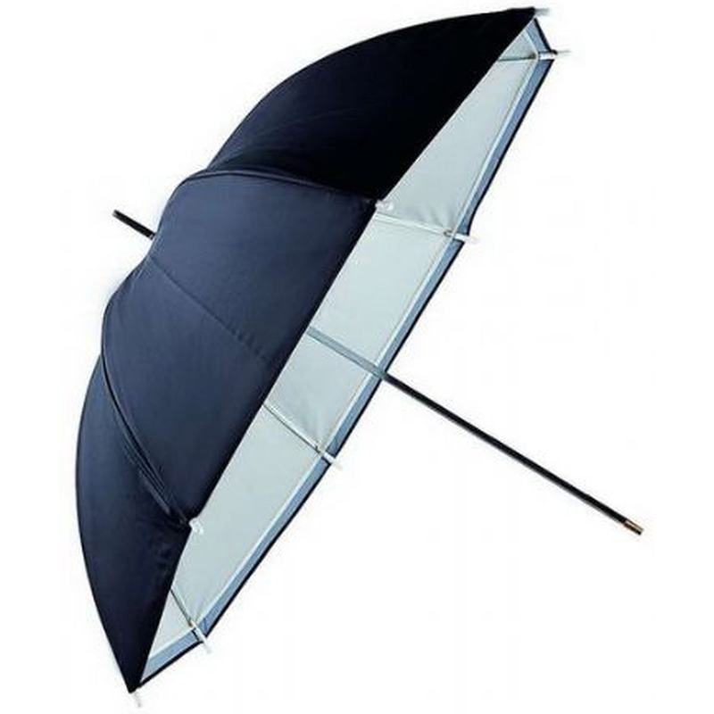 Falcon Eyes Flash Umbrella URN-48TSB1 White/Silver/Black ...