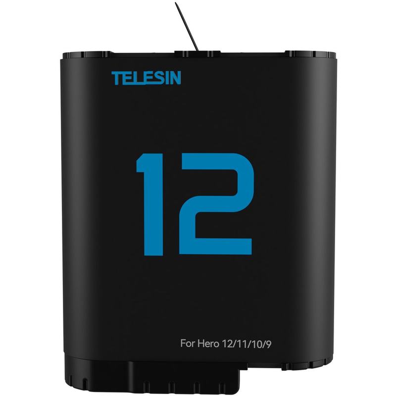 Telesin Charging Box w/ 2x Double Arc Battery GoPro 12/11/10/9