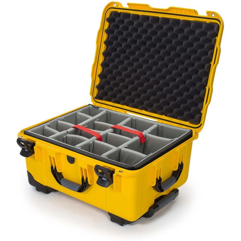 Nanuk Case w/ Padded Divider Yellow Interior 521x389x257mm
