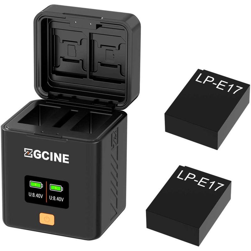 ZGCINE Charging Case For Canon LP-E17 Battery (PS-E17)