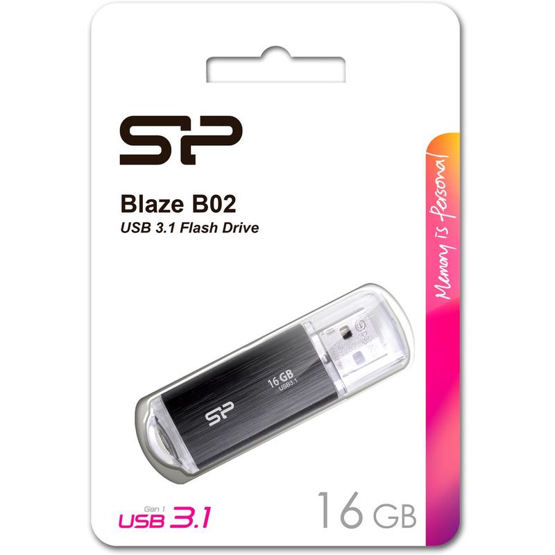 Silicon Power Blaze B02 16GB USB 3.1 Gen 1 (Black)