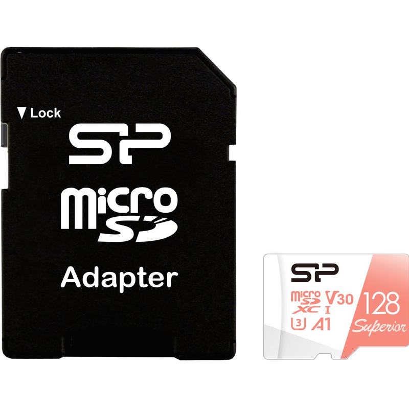 Silicon Power MicroSDXC Superior Pro C10 UHS-1 U3 V30 128GB