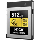 Lexar CFexpress Pro Type B Gold 4.0 Series 512GB - R3600/W3300MB/s