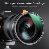 K&F Concept True Colour Variabel ND2-32 Filter Nano X - 82mm