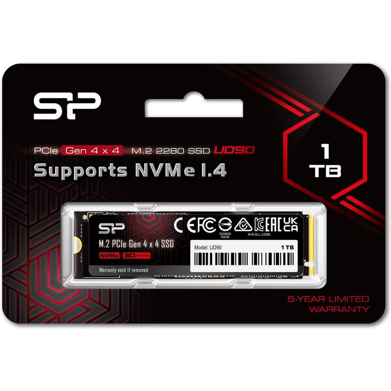 Silicon Power UD90 SSD 1TB M.2 PCI-E GEN4 X4 & NVMe 1.4
