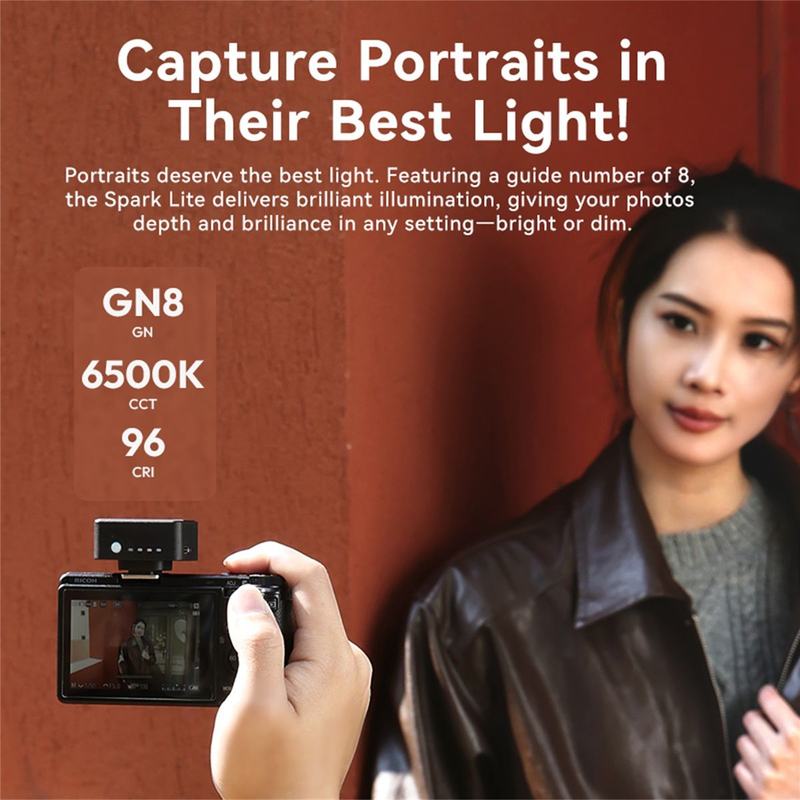 Ulanzi SL02 Spark Lite Mini Cameraflitser w/ LED-Lamp