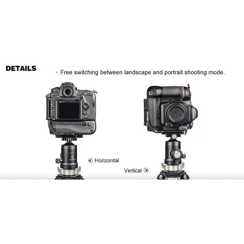 Sunwayfoto L-Plate For Nikon D850 (w/ Grip PNLD PNL-D850G