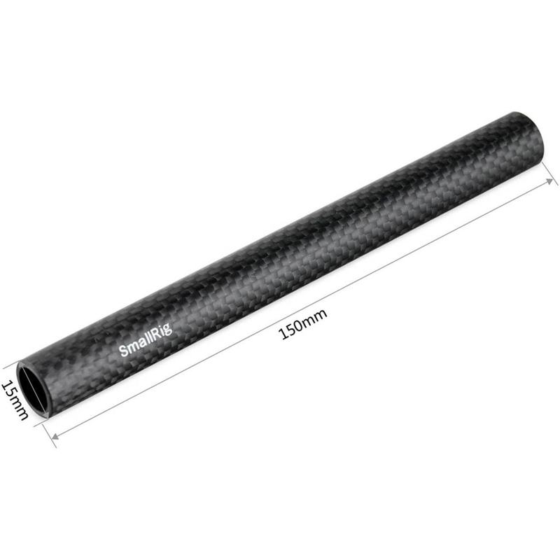 SmallRig 1872 15mm Carbon Fiber Rod (15cm 6"" Pair)