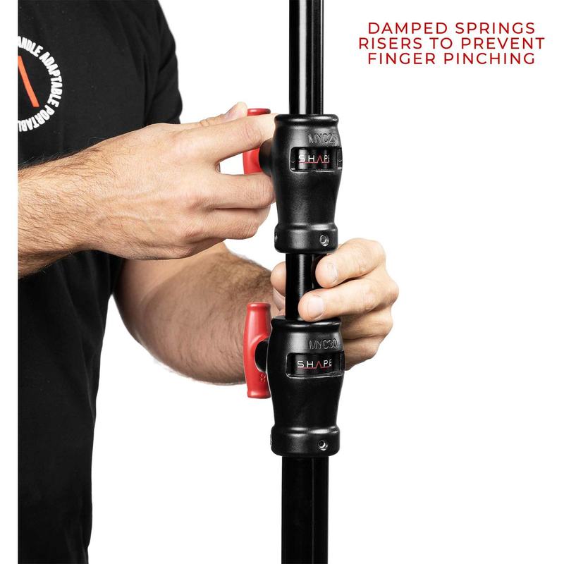 Shape Low Boy Double Riser Stand Black/Chrome 6.4'