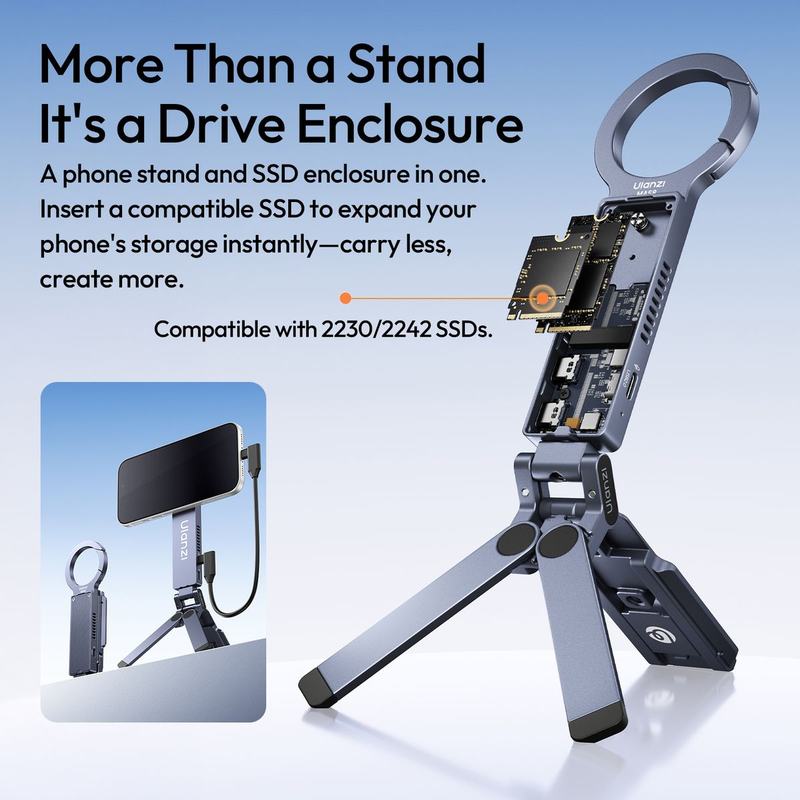 Ulanzi MA58 Maglock Mini-Tripod w/ SSD-Behuizing