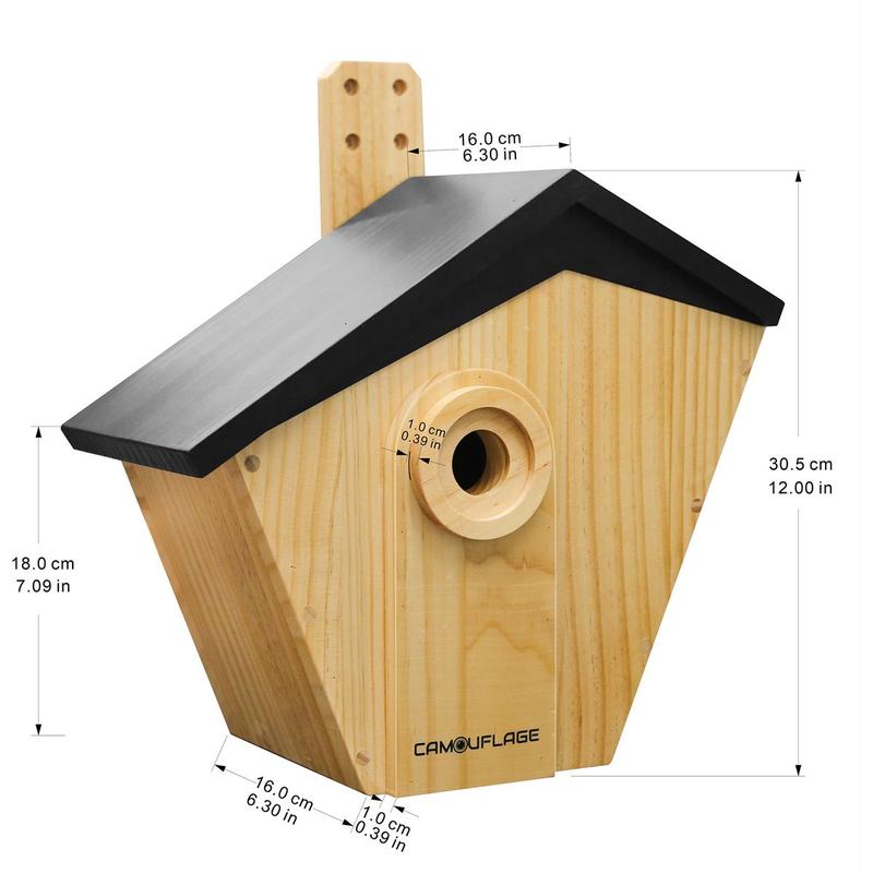 Camouflage EZ Birdbox Bird Nest w/ Built-In AI Camera