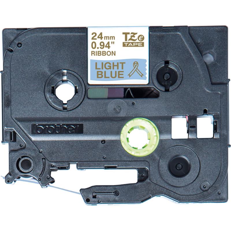 Brother P-Touch 24mm Light Blue/Gold