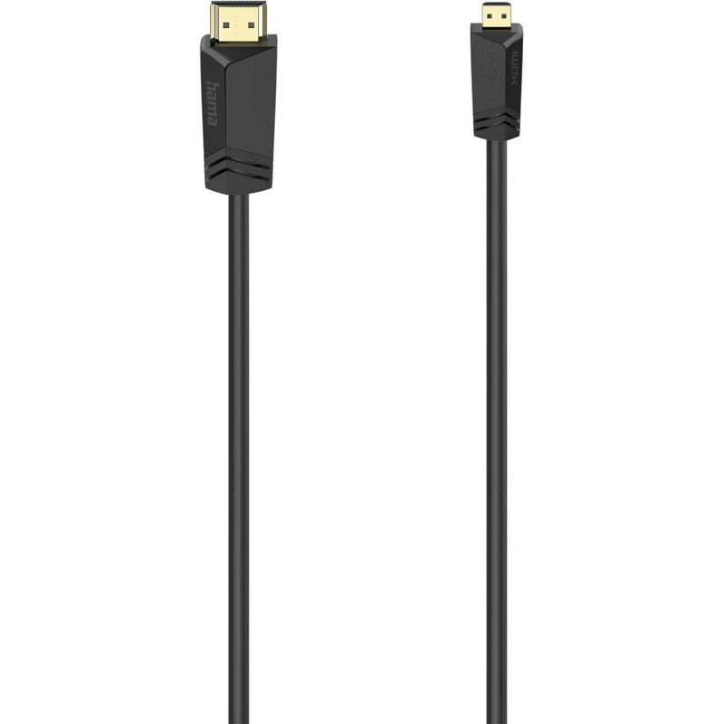 Hama High-Speed HDMIO-Cable Plug Type A - Stek Type D (Micro) Ethernet 2 M