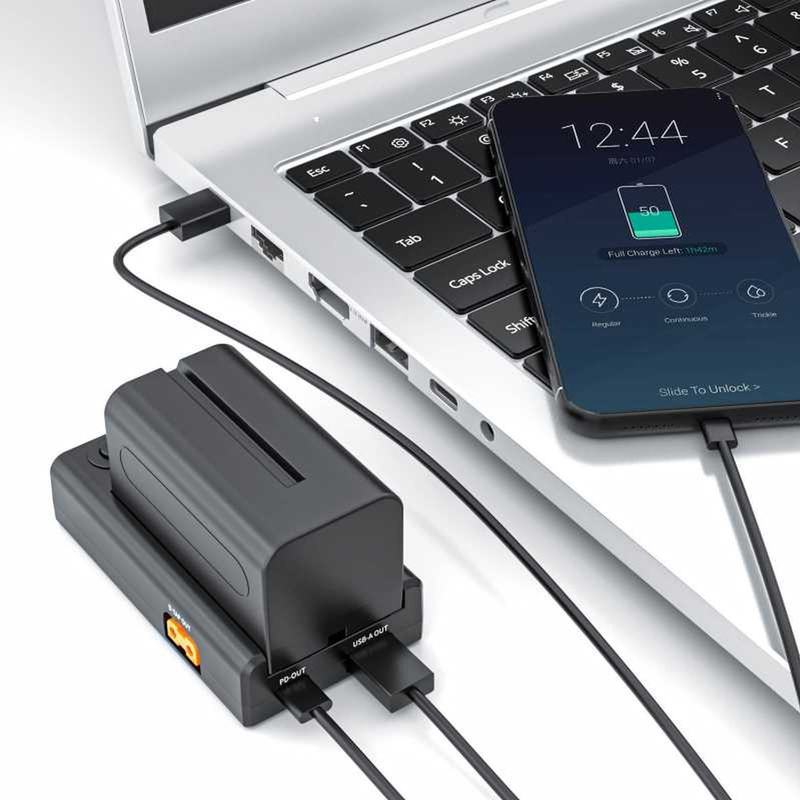 ZGCINE NPF USB-C Multi-Charger/ Adapter D-Tap/USB-C PD/USB-A (NPF-0