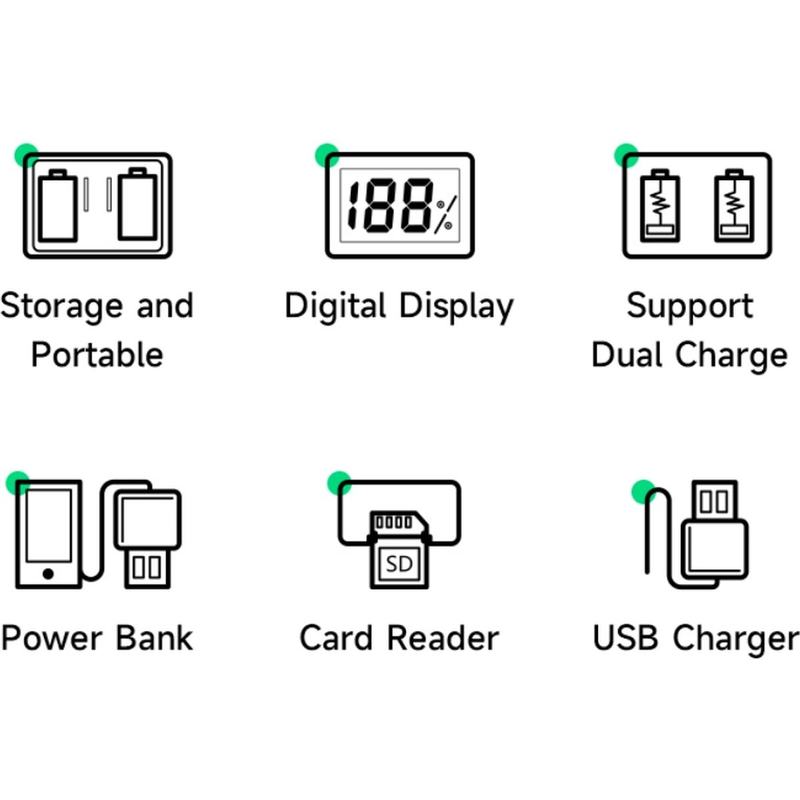 Mcoplus Duocharger USB NP-W126 SD