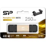 Silicon Power DS72 SSD Stick 250GB USB 3.2 Gen 2 Type-A & Type-C (Gold)