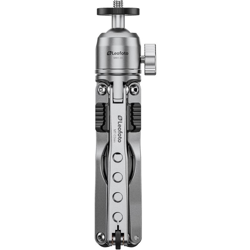 Leofoto MT-03MINI Table Tripod + MBH-20 Ball Head (Silver)
