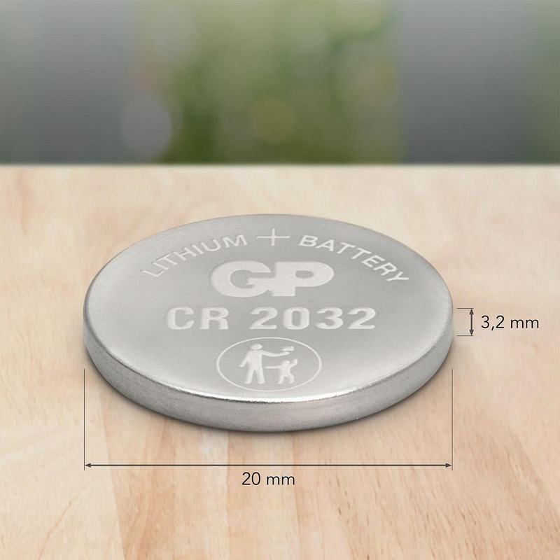 GP Lithium Knoopcel CR2032 Blister 1