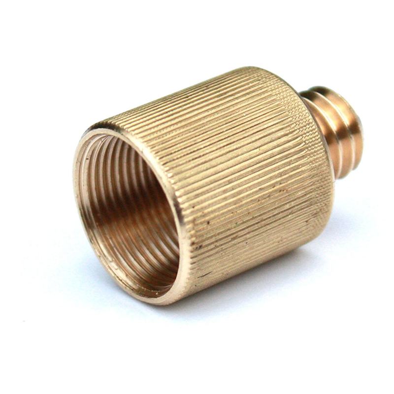 Rycote Brass 3/8" M To 5/8" F Screw Adaptor