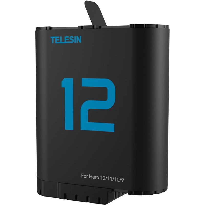 Telesin Charging Box w/ 2x Double Arc Battery GoPro 12/11/10/9