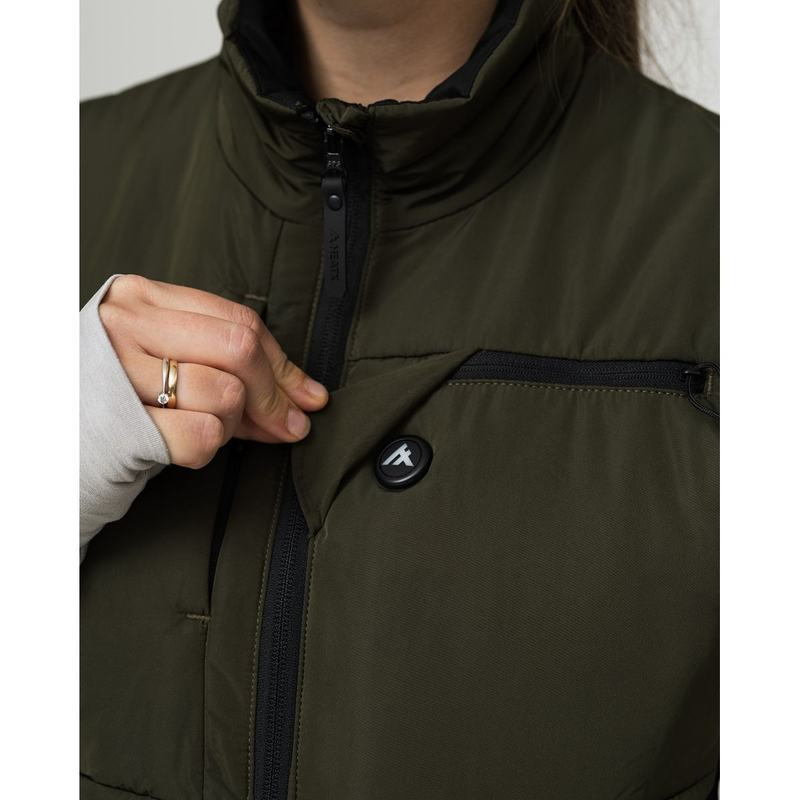 Heat Experience Heatx Hunt Vest M Olive - Battery Heated