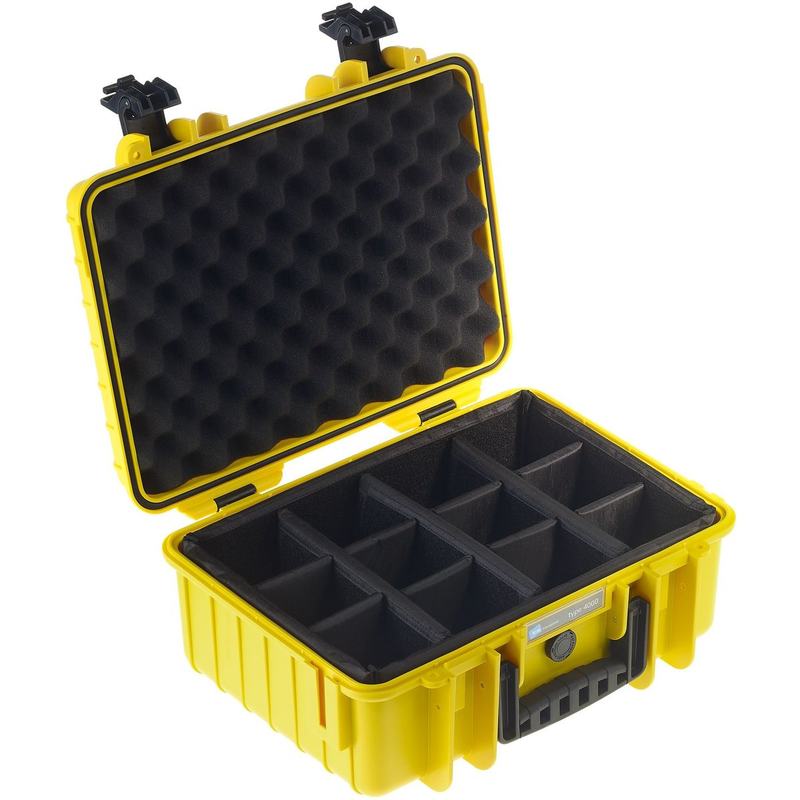 B&W Outdoor.cases Type 4000 Yellow / Divider