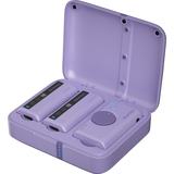 7Ryms iRay DW10 Wireless Microphone 2 Transmitters + Case Purple