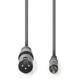Nedis XLR-Audio Cable XLR 3-PINS M-RCA M 1.5m Grey