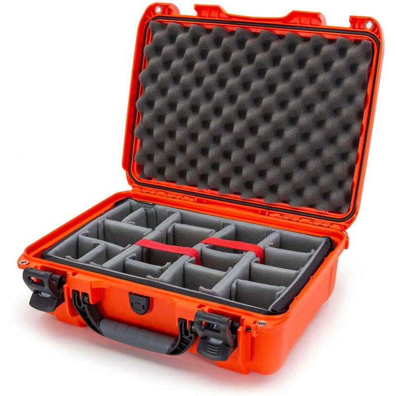Nanuk Case w/ Padded Divider Orange Interior 432x300x163mm