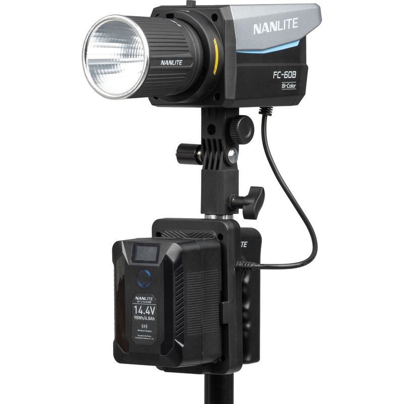Nanlite V-Mount Battery Grip w/ DC Connector