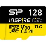 Silicon Power MicroSDXC Card Inspire Class 10 A1 V30 128GB w/ Type-C Reader
