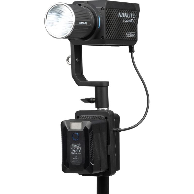 Nanlite V-Mount Battery Grip w/ DC Connector