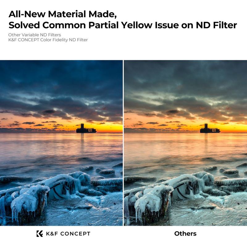 K&F Concept True Colour Variabel ND2-32 Filter Nano X - 82mm