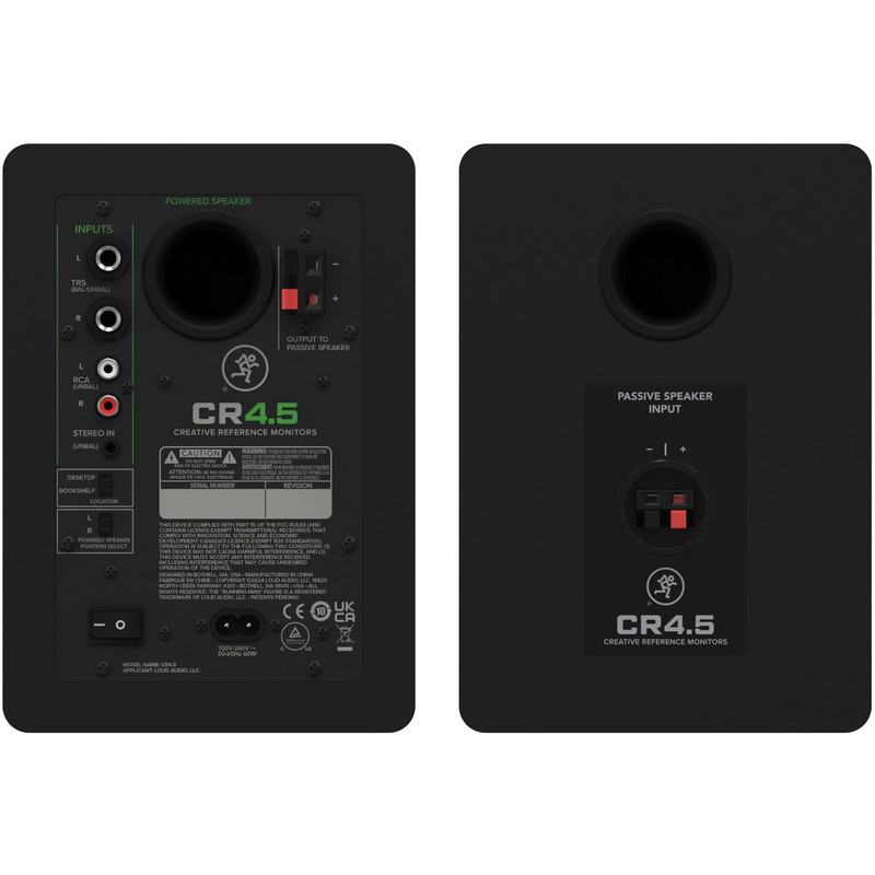 Mackie 4.5 Powered Studio Monitors w/ Tone Control And Bluetoothâ