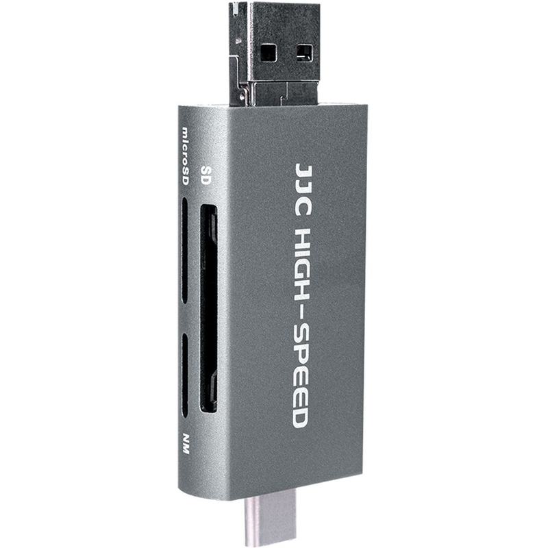 JJC CR-UTC5AC Memory Card Reader Grey