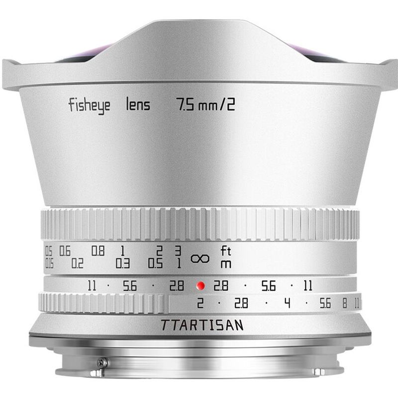 TTArtisan 7.5mm f/2.0 - APS-C - Canon RF-Mount - Silver