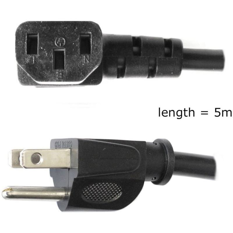 Elinchrom Power Cord C13 Angled For US (NEMA 5-15) / 5m