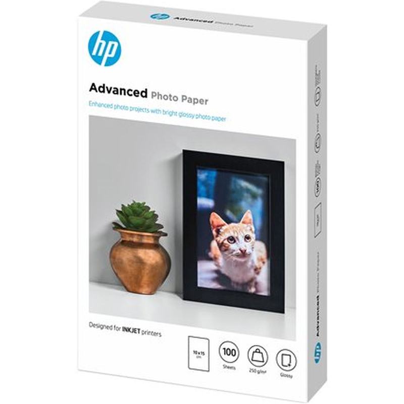HP Q8692A 250G/M2 100x150mm 100 Sheets Borderless