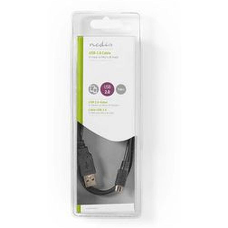 Nedis USB 2.0 Cable A M-Micro-B M 1.0m BK