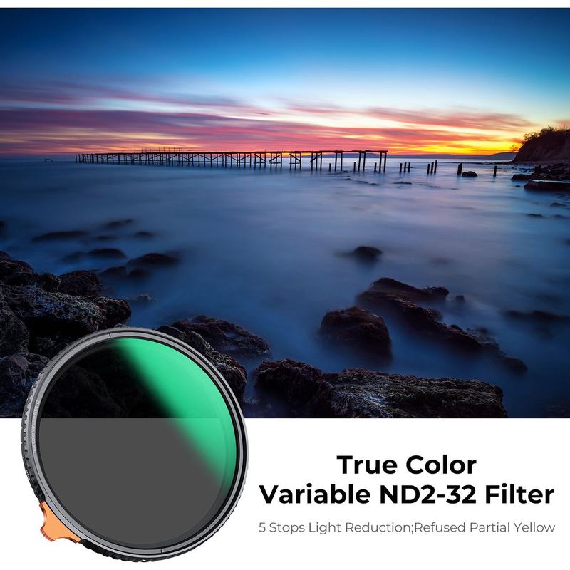 K&F Concept True Colour Variabel ND2-32 Filter Nano X - 77mm