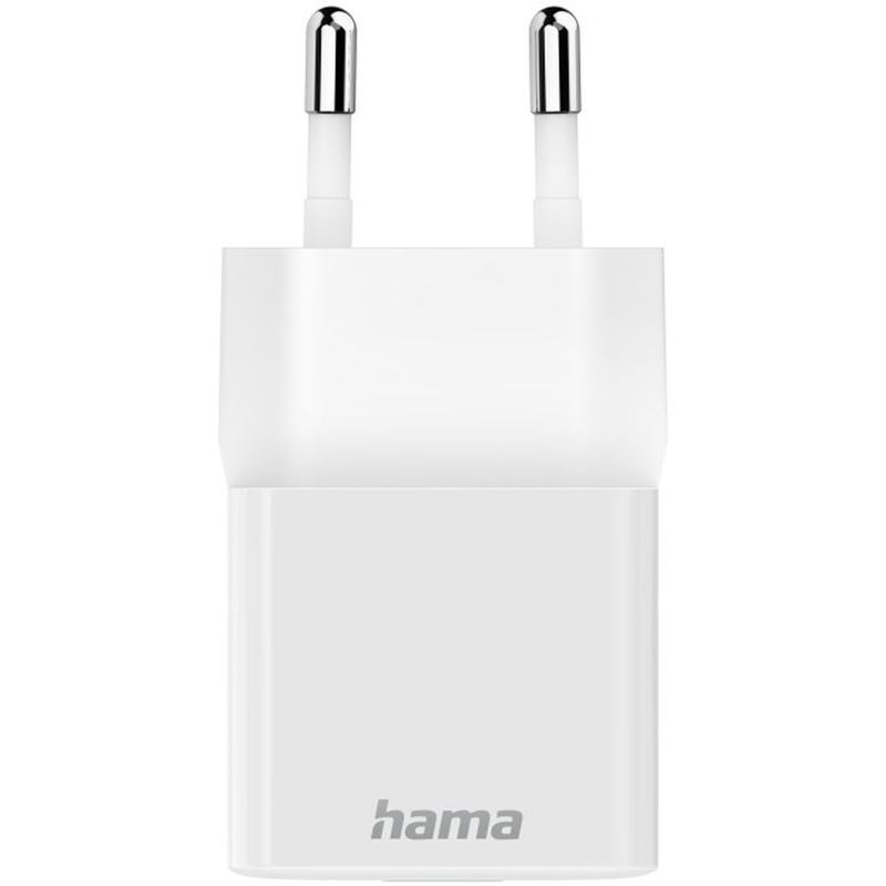 Hama Fast Charger USB-C PD/Qualcomm Mini-Charger 20 W White