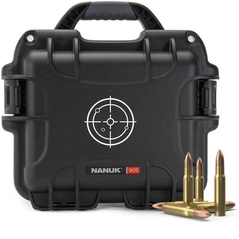 Nanuk Case 905 Empty w/ White Target Logo Black Interior 239x188x140mm