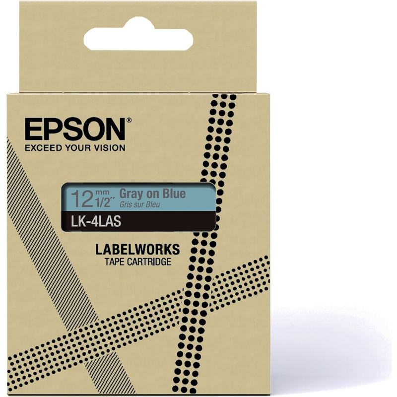 Epson Soft Blue/Grey 12mm LK-4LAS